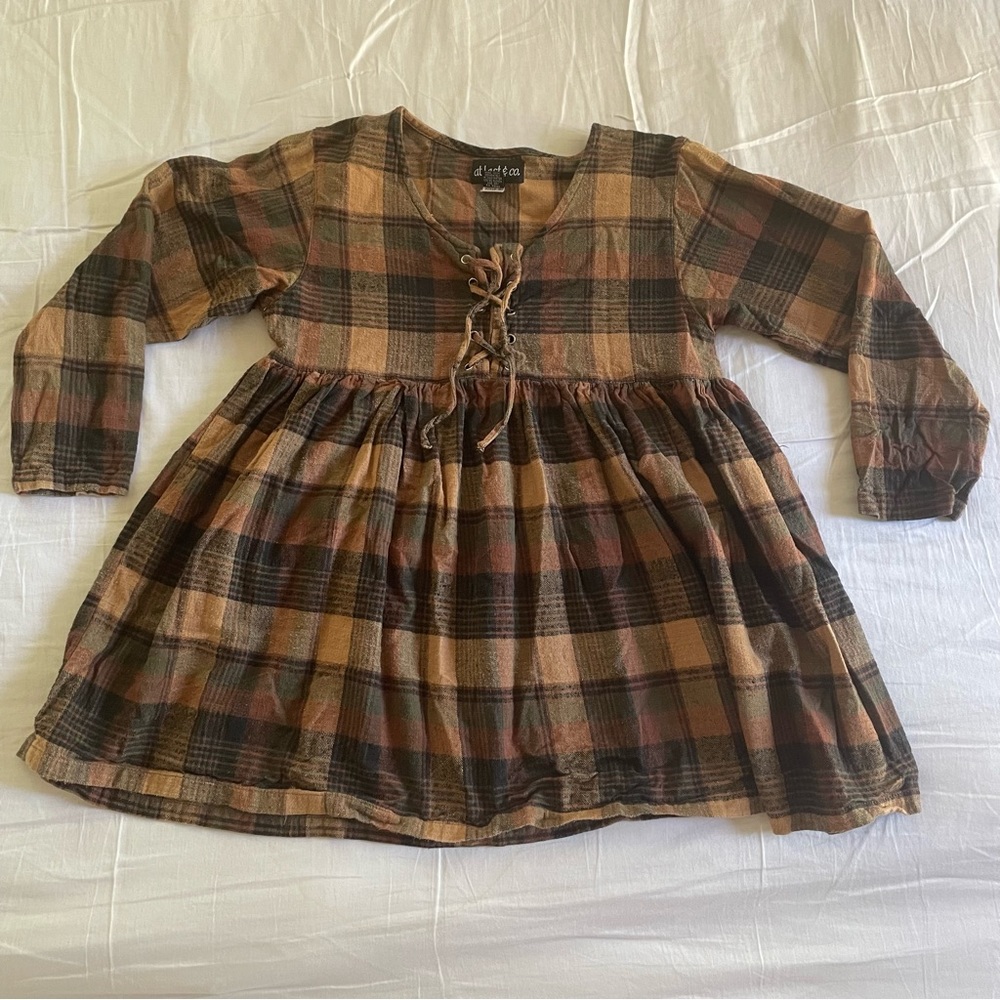 Plaid Peplum Shirt